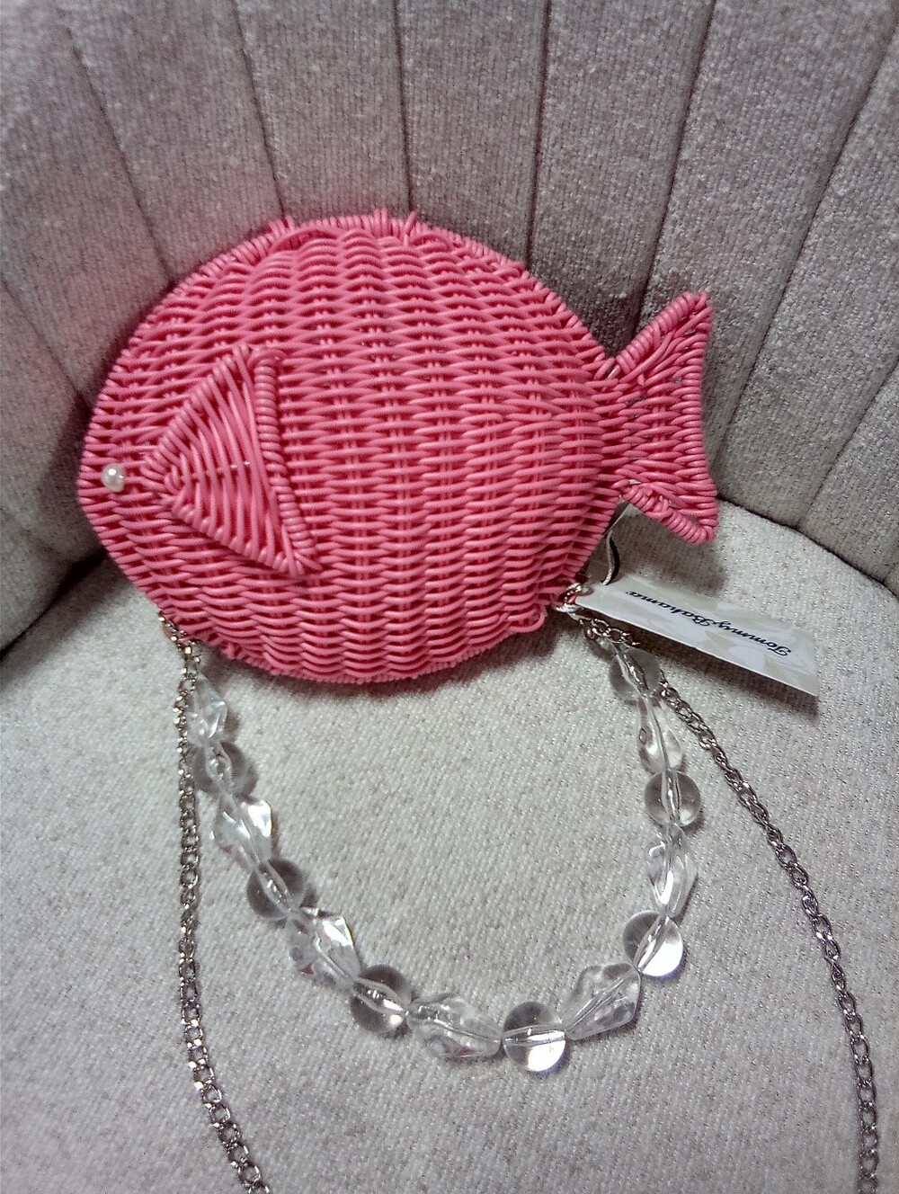 Tommy Bahama Wicker Fish Purse